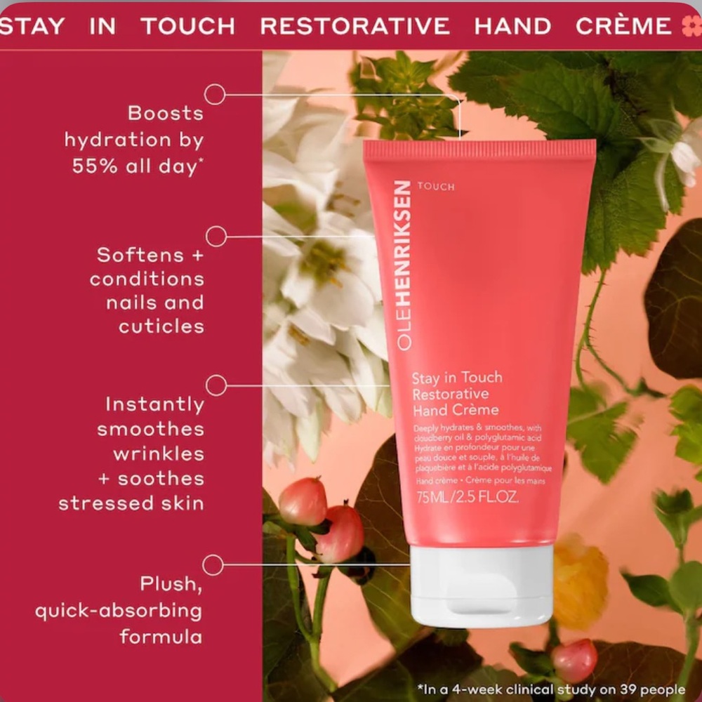 NEW OLE HENRIKSEN Stay in Touch Restorative Hand Crème